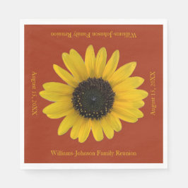 Servilleta De Papel Evento rojo personalizado de girasol