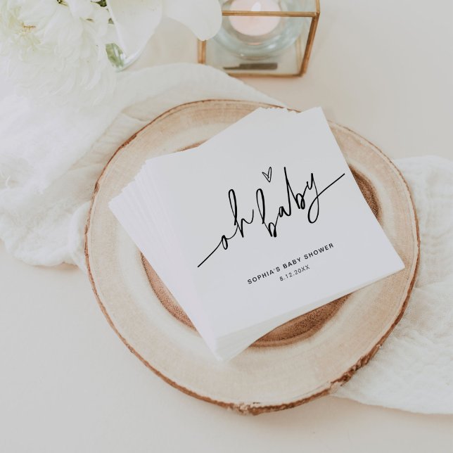 Servilleta De Papel EVERLEIGH Baby Shower Oh Baby (Subido por el creador)