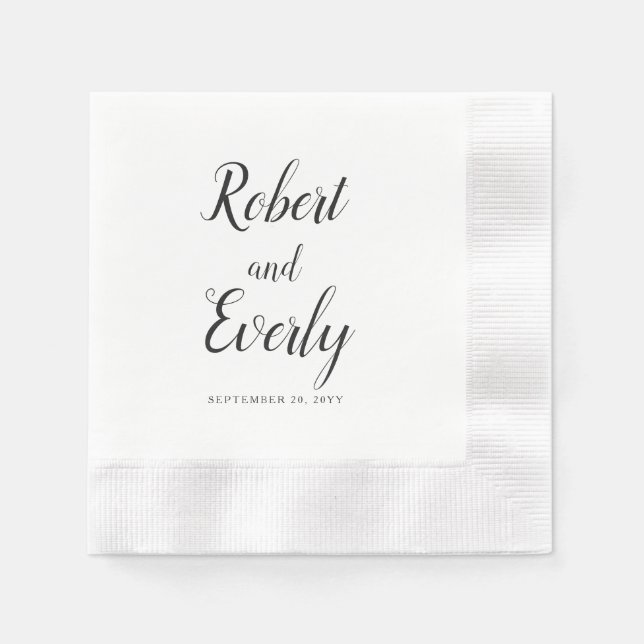 Servilleta De Papel Everly Boda (Anverso)