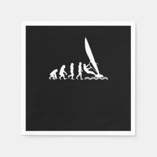 Servilleta De Papel Evolución Windsurf deportes náuticos vela Sailboar