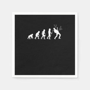 Servilleta De Papel Evolution Rock Music Guitarist Bass Electric Guita