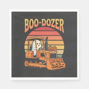 Servilleta De Papel Excavadora de calabaza fantasma de Halloween Boo-D