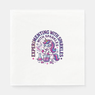 Servilleta De Papel Experimento de Unicornio con Brillo Comercial Cort