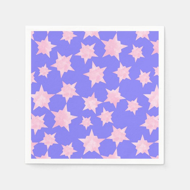 Servilleta De Papel Explosión cósmica rosa (Anverso)