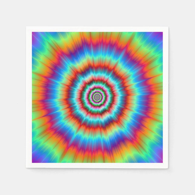 Servilleta De Papel Explosión de toallas desechables en azul y Naranja (Anverso)