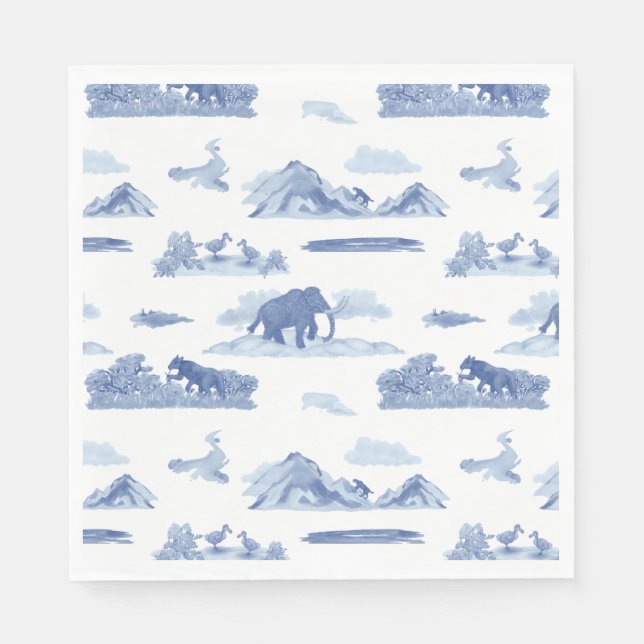 Servilleta De Papel Extinción de la ficha animal (Anverso)