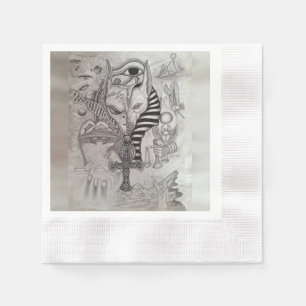 Servilleta De Papel Extranjeros antiguos, Anubis