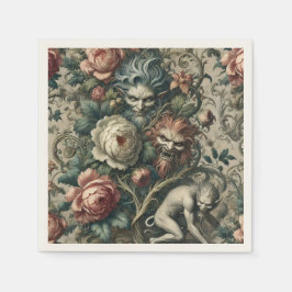 Servilleta De Papel Extraños en el parque de noche - Victoriano gótico