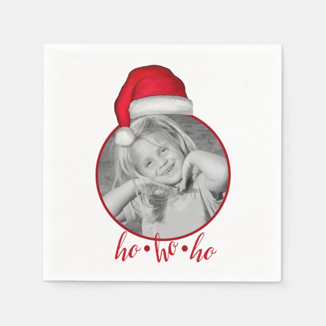 Servilleta De Papel Extravagante familia de Navidades de vacaciones mu (Anverso)