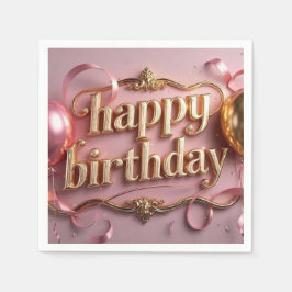 Servilleta De Papel Extravagante lujo de cumpleaños