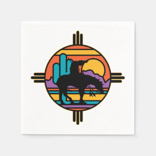 Servilleta De Papel Extremo del indio del nativo americano del rastro