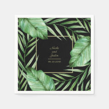 Exuberante vegetación tropical Boda botánico