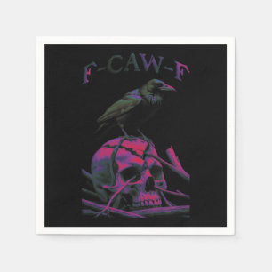 Servilleta De Papel F-Caw-F Funny Black Crow Bird