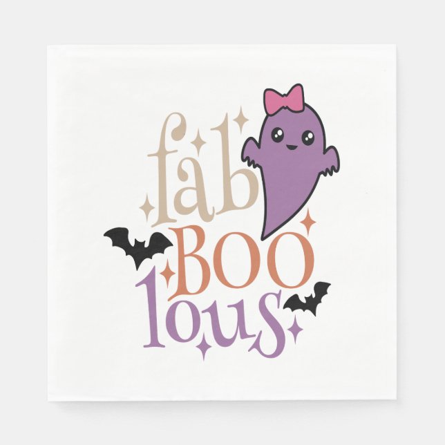 Servilleta De Papel Fa BOO Lous Fa BOO Lous Halloween Ghost (Anverso)