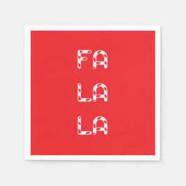 Servilleta De Papel Fa La La christmas
