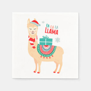 Servilleta De Papel Fa la llama   NAVIDADES