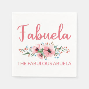 Servilleta De Papel Fababuela Definición I - Fabuloso Abuela Flowery