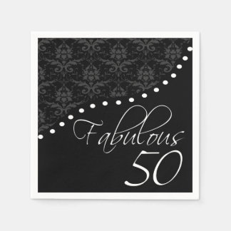 Servilleta De Papel Fabuloso 50 fiesta personalizada de cumpleaños neg