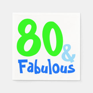Servilleta De Papel Fabuloso cumpleaños de Neon
