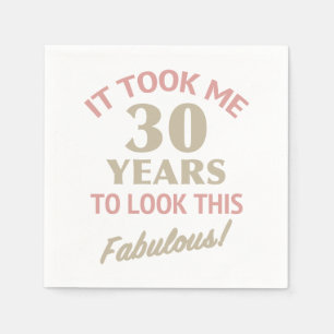 Servilleta De Papel Fabuloso cumpleaños número 30