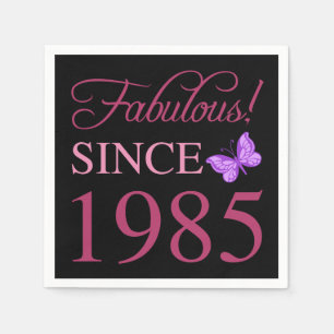 Servilleta De Papel Fabuloso desde 1985 40º cumpleaños