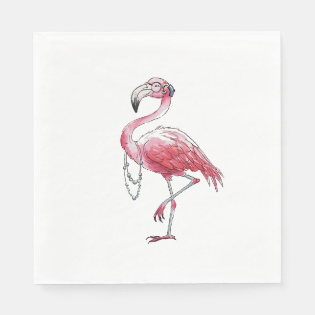 Servilleta De Papel Fabuloso Flamingo (Anverso)