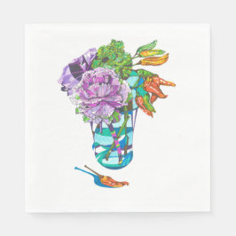 Servilleta De Papel Fabuloso Ramo Vegetal de Otoño