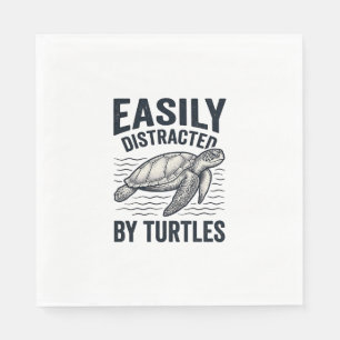 Servilleta De Papel Fácilmente Distraído Por Camiseta Vintage Diseño D