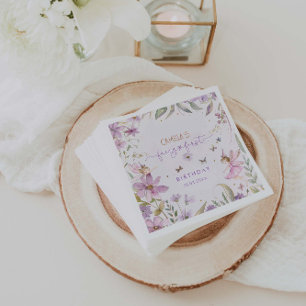 Servilleta De Papel Fairy First Chica Birthday Party