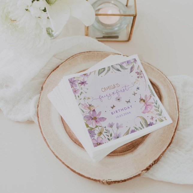 Servilleta De Papel Fairy First Chica Birthday Party (Subido por el creador)