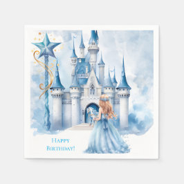 Servilleta De Papel Fairy Tale Princess Castle Chica Birday Party