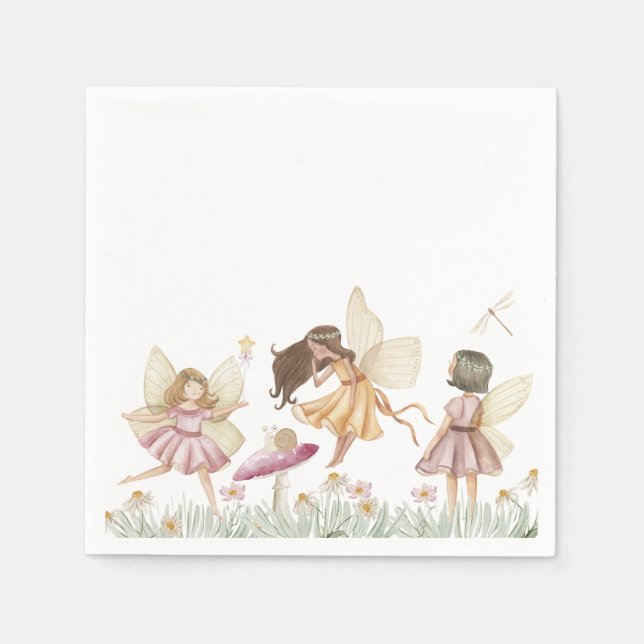Servilleta De Papel Fairy wildflower (Anverso)