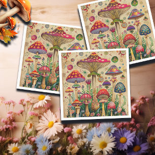 Servilleta De Papel Fairytale Mushrooms