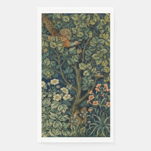 Servilleta De Papel Faisán pájaro árbol bosque William Morris