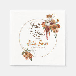 Servilleta De Papel Fall Boho Baby Shower Napkins