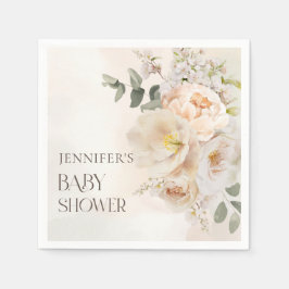 Servilleta De Papel Fall Floral Eucalyptus Baby Shower