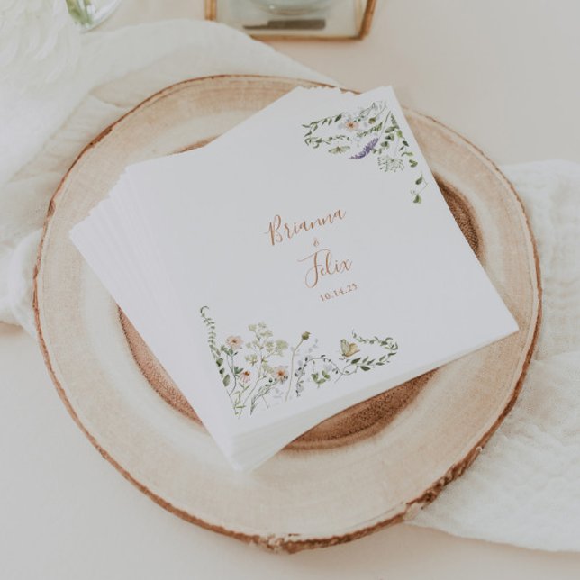Servilleta De Papel Fall Garden Boda de Flor Silvestre Napkin (Subido por el creador)