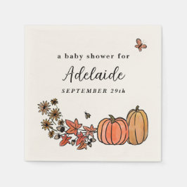 Servilleta De Papel Fall Harvest Autumt Sexo Neutral Baby Shower