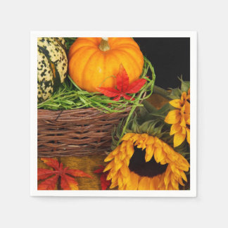 Servilleta De Papel Fall Harvest Sunflowers