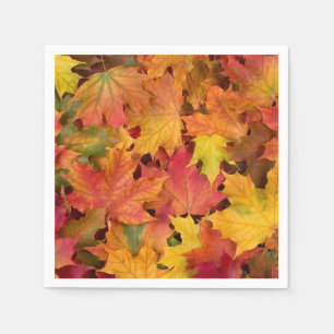 Servilleta De Papel Fall Leaves Autumn Color Boda Cocktail
