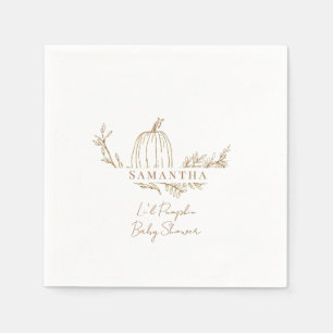 Servilleta De Papel Fall Li Pumpkin Baby Shower