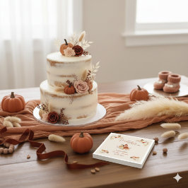 Servilleta De Papel Fall Little Pumpkin Rustic Terracotta Baby Shower