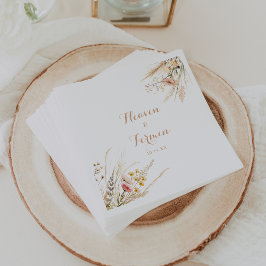 Servilleta De Papel Fall Meadow Wild Floral Boda