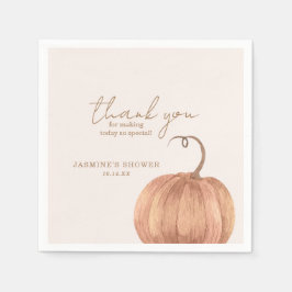 Servilleta De Papel Fall Pumpkin Baby Shower