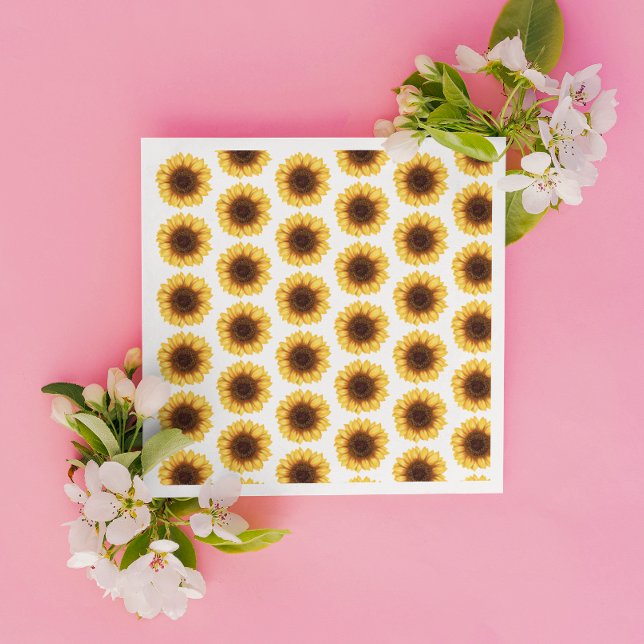 Servilleta De Papel Fall Sunflowers Baby Shower (Subido por el creador)