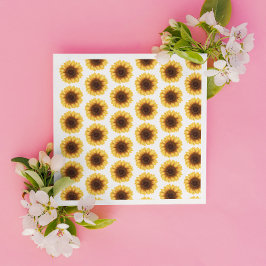 Servilleta De Papel Fall Sunflowers Baby Shower