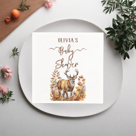 Servilleta De Papel Fall Woodland Deer Baby Shower