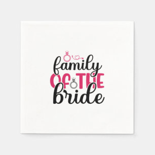 Servilleta De Papel Familia de la novia en la boda