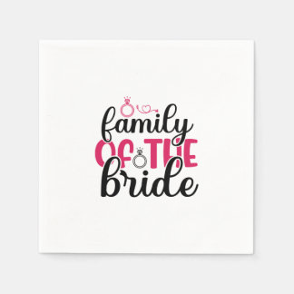 Servilleta De Papel Familia de la novia en la boda