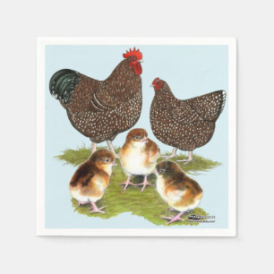 Servilleta De Papel Familia de pollos Orpington Jubileo